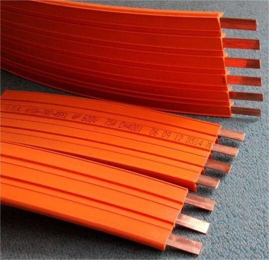 3 4 6 linha 4 trilho de cobre de 10 P Crane Conductor Bar Format Slip do ductor